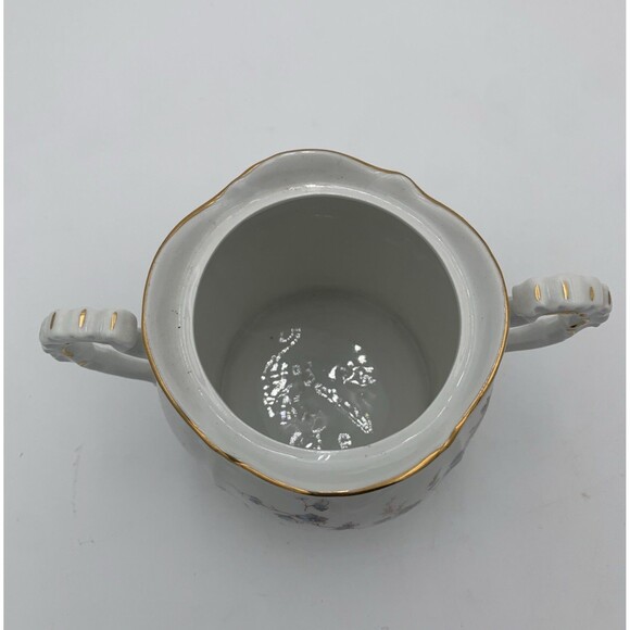 Kpm porcelain Floral Pattern Large Coffee Pot With Lidded Sugar Bowl and cream - Picture 14 of 16